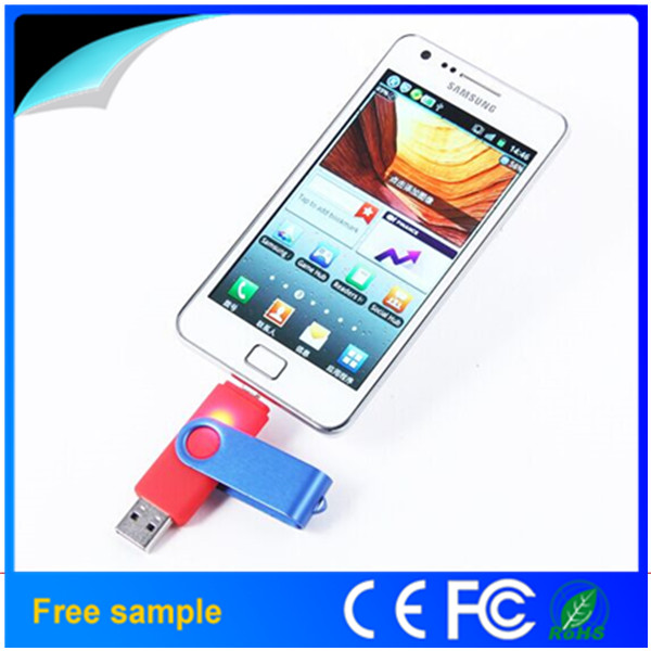 Wholesale Colorful Swivel OTG USB Pen Drive for Smart Phone (JV1040)