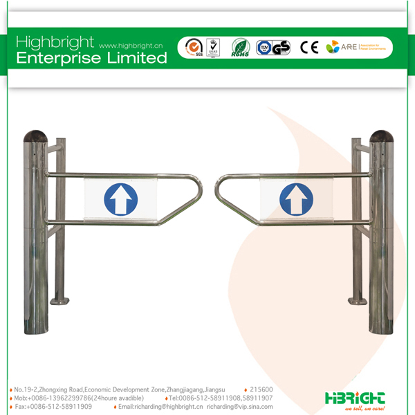 Automatic Manual Swing Turnstile Gate for Supermarket