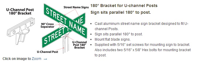 Aluminum Sign Bracket by Die Casting Processing