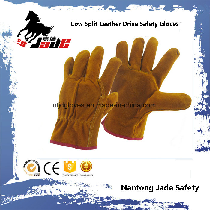 Cow Split Industrial Safety Drivers Leather Work Glove