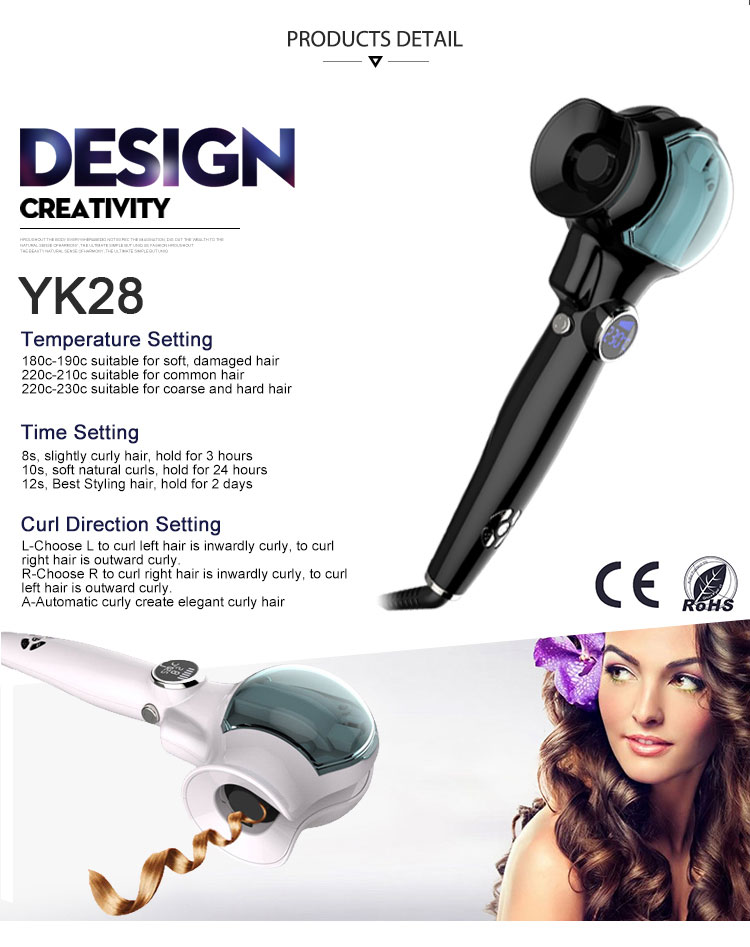 New Automatic LED Hair Iron Curler