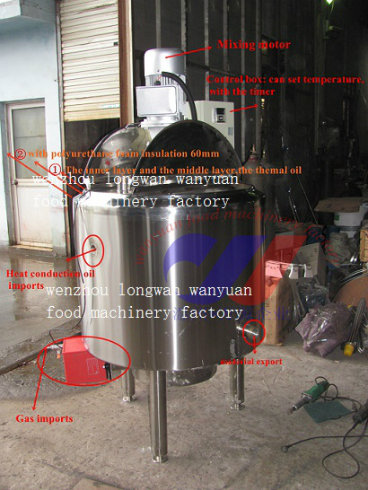 1t Gas Heating Double-Layer Mixing Vessel