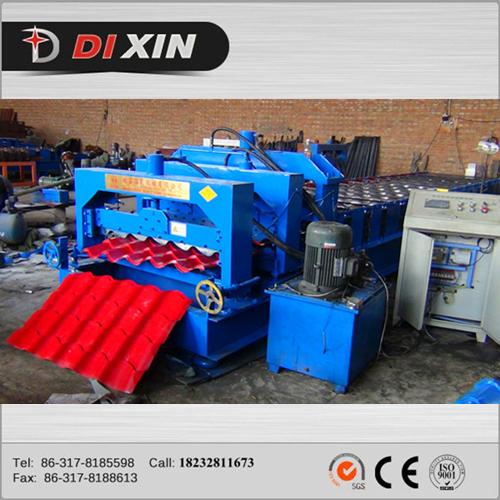 Dx Exported to Russia 1030 Colored Steel Roof Tile Making Machine