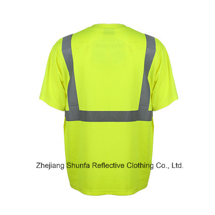 En ISO 20471 Breathable Comfort Reflective Safety Polo T Shirt Wholesale