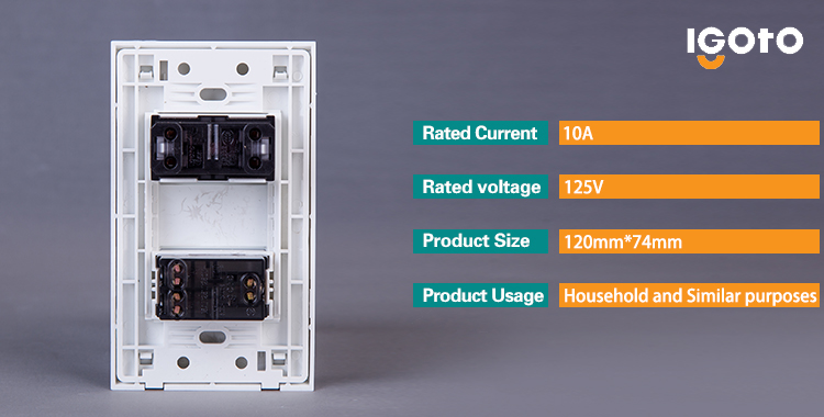 American Standard 1 Gang Switch + Receptacle