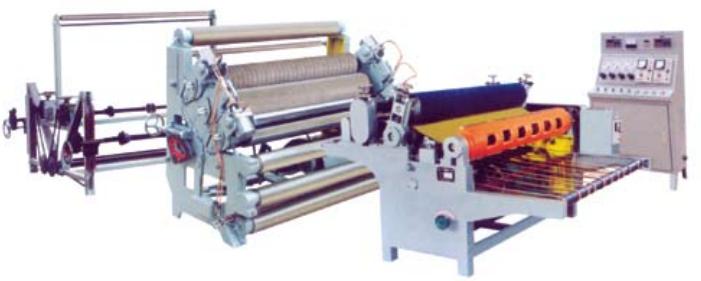 Heavy Duty Single Facer Corrugated Cardboard Production Line