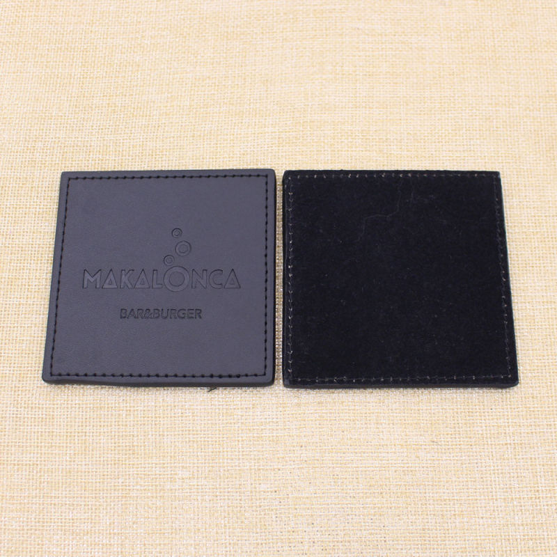 Custom Place Mat Leather Coaster with Brand Logo