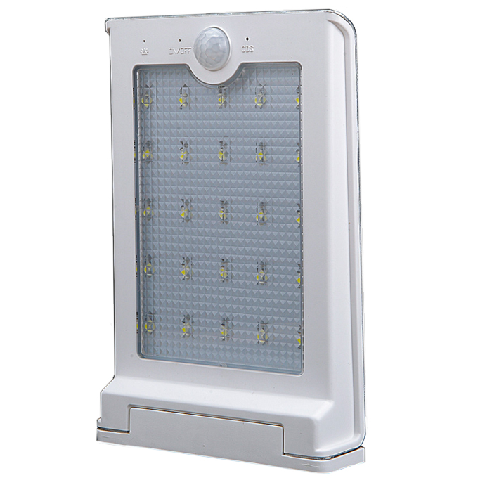 High Brightness Waterproof Solar Powered 25 LED Outdoor Light PIR Motion Sensor Solar Wall Light