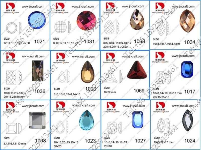 Aquamarine Pear Shape Mirror Flat Back Glass Stones (can drill holes) for Jewelry Accessories