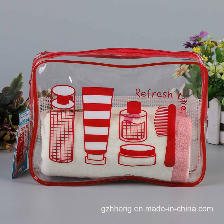 Custom Printed Stand up Plastic Zipper Bag (soft plastic box)