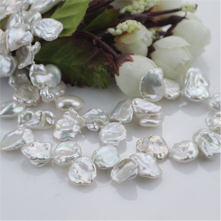 Snh 14mm Keshi Natural Bridal Fresh Water Pearl Jewelry Set