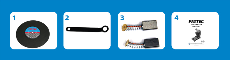 2000W Electric Cut off Saw for Wood and Metal Cutting