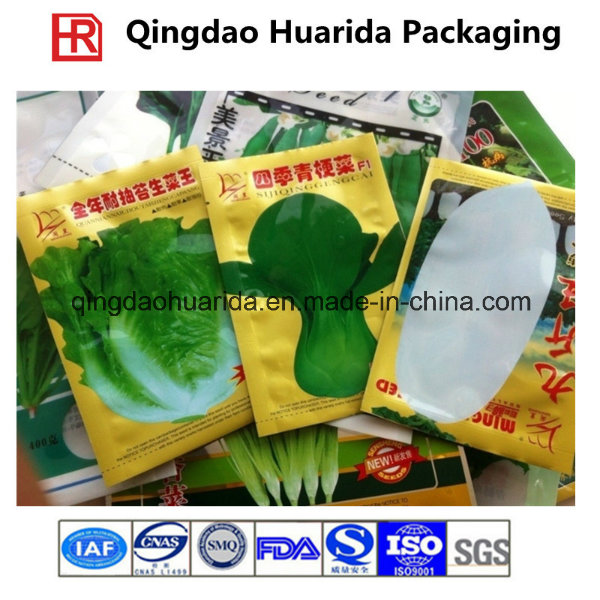 Customized Manufacturer of Seeds Plastic Three Sides Heat Seal Bags