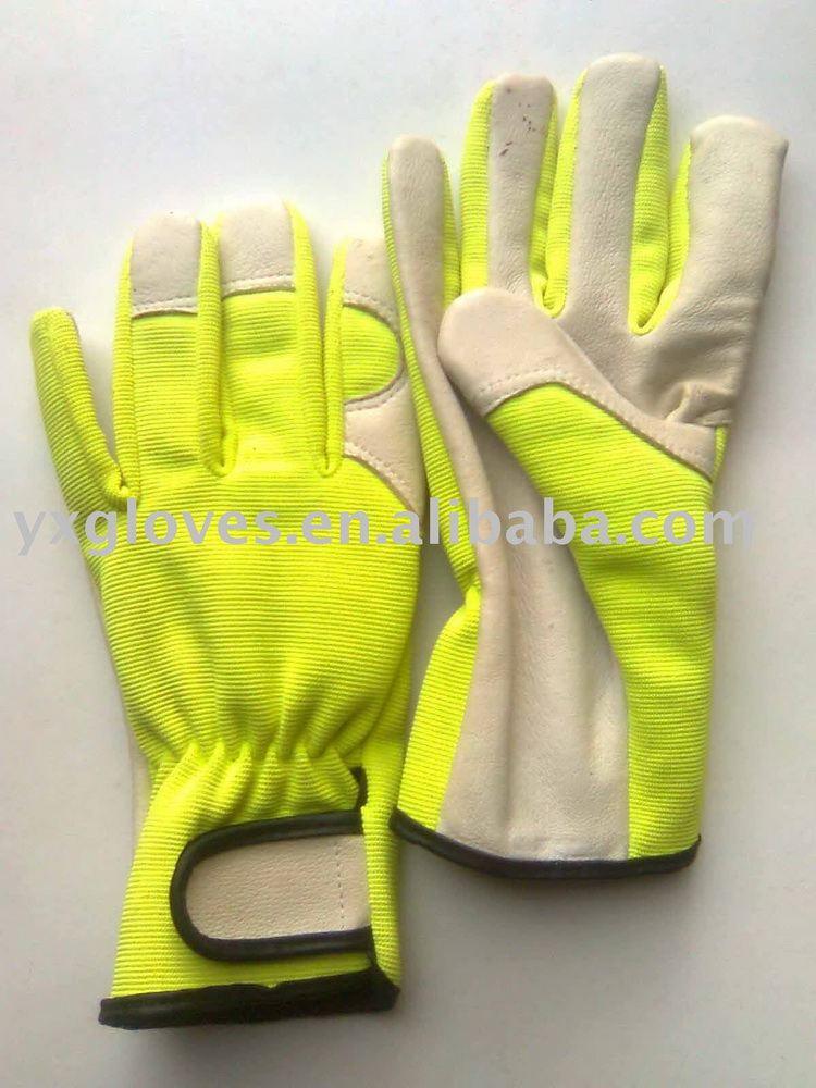 Garden Glove-Leather Glove-Industrial Glove-Protected Glove