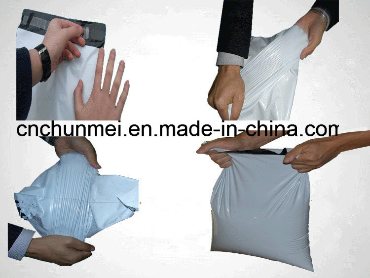 Custom White Color Garment Packaging Bag for Express