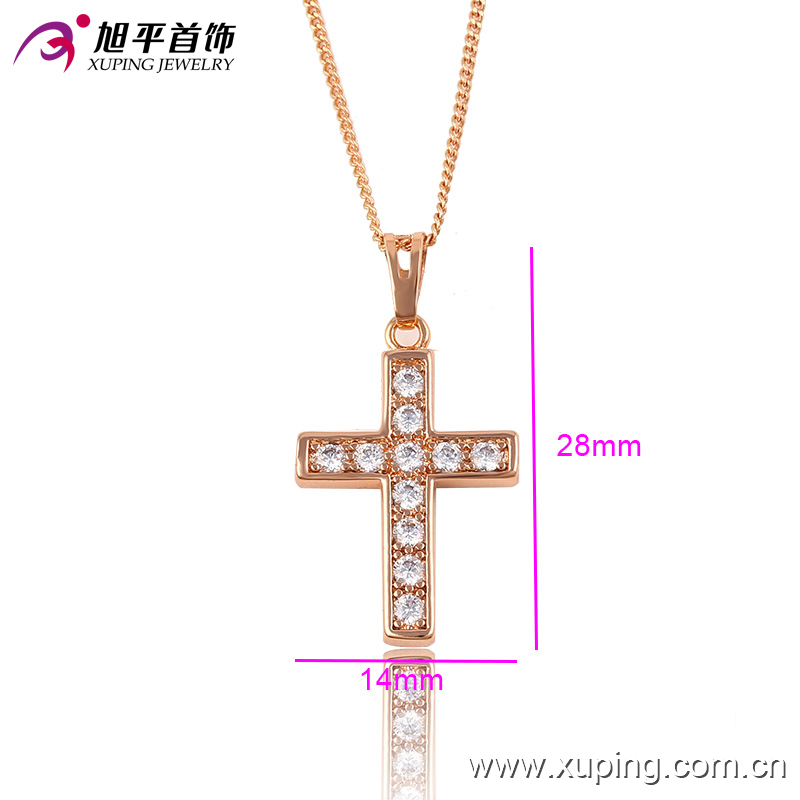 Fashion Xuping Nice Cross Crystal Gold Jewelry Pendant for Gifts or Party -32468