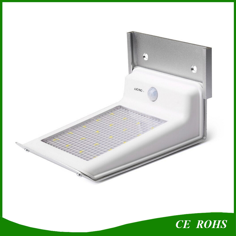 Durable Aluminum High Efficiency Waterproof Garden Lamp 20LED Motion Sensor Outdoor Wall Mounted LED Solar Light