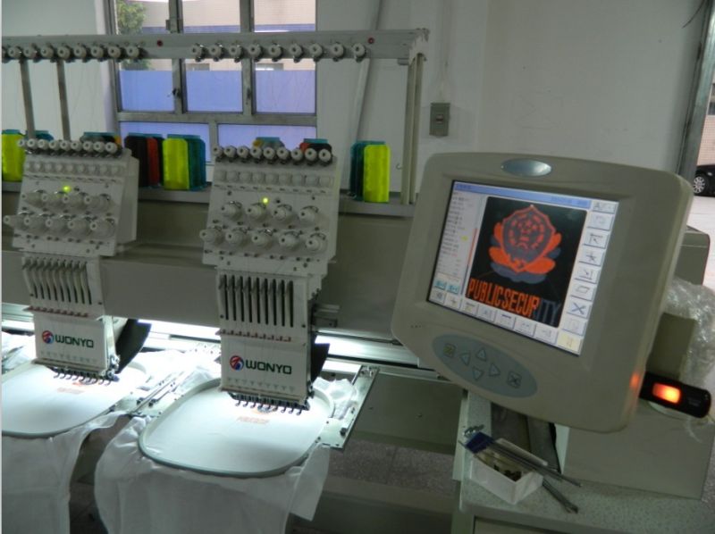 2 Heads Embroidery Machine Used Tajima Design