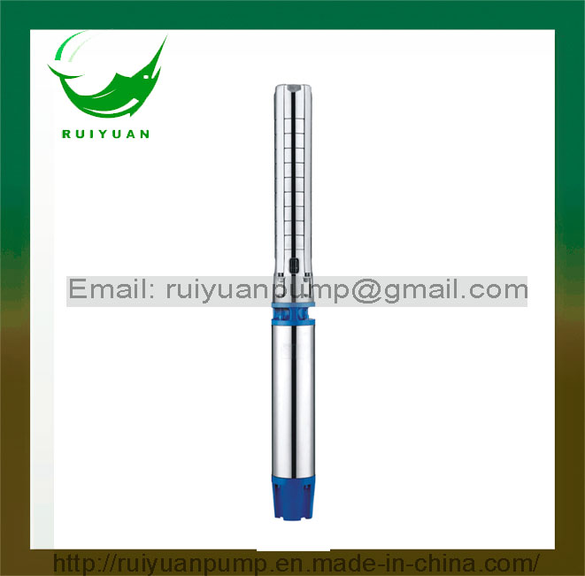 6 Inches Big Flow Stainless Steel Submersible Deep Well Borehole Water Pump with Ce Approved