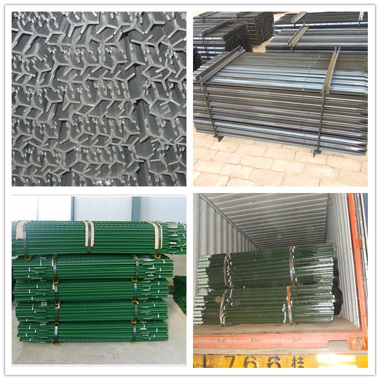 Factory Wholesale ISO Painted Green and Galvanized Studded T Post Peach Post 3D Wire Mesh Model