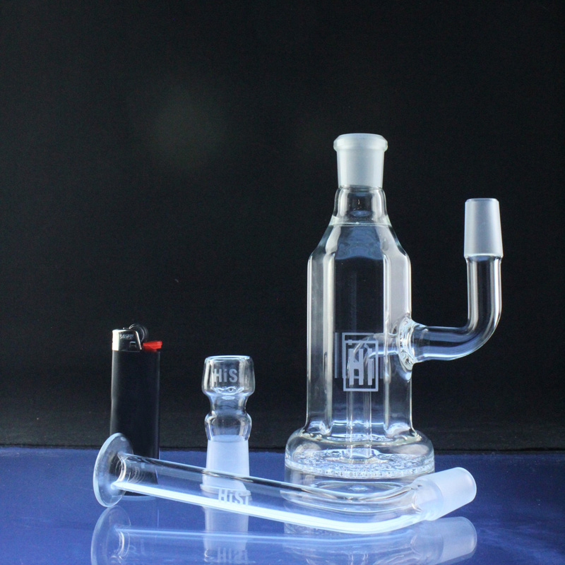 Hex Stemless Bubbler Hookah Glass Smoking Water Pipe (ES-GB-557)