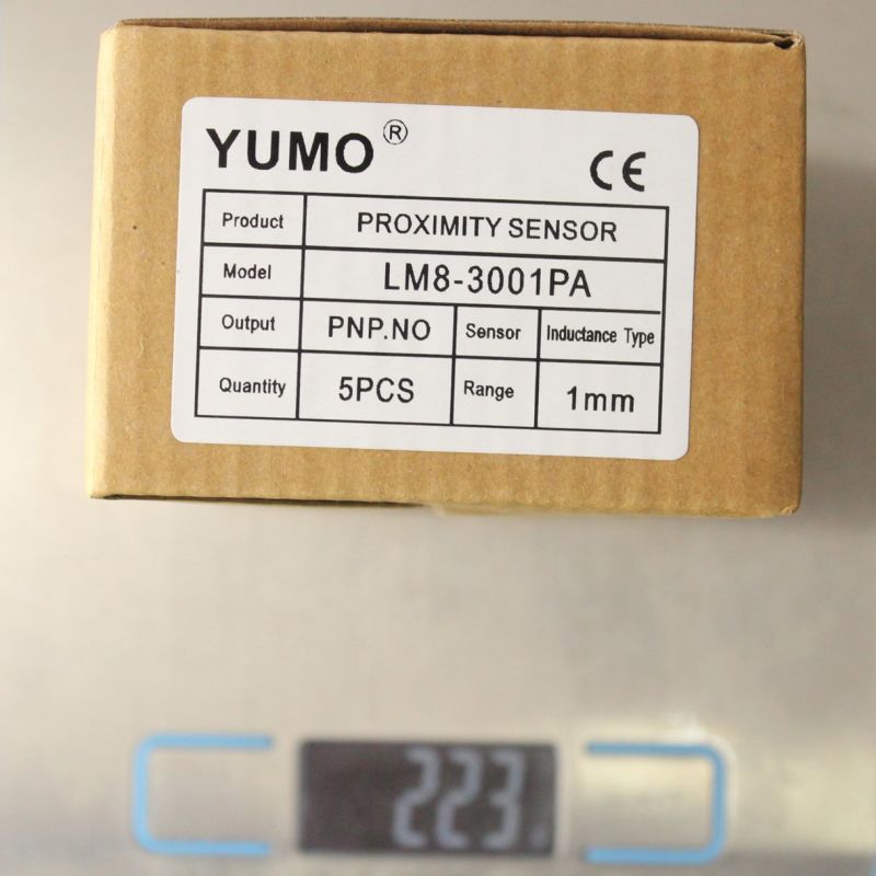 Yumo Lm8-3001PA Series M8 Mini Cylinder Inductance Proximity Switch Sensor