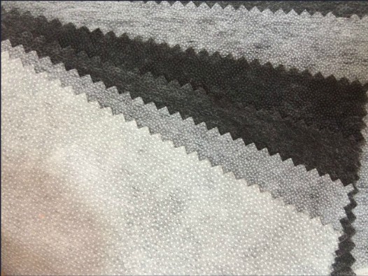 Nonwoven Fusible Fabric Interlining with White Black (8018D)