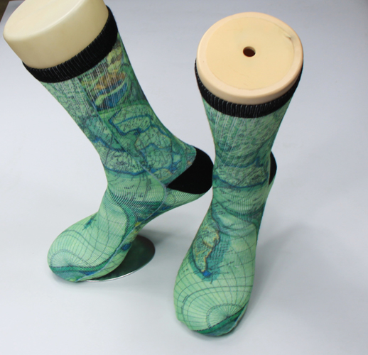 Full White Tube Socks, Polyester Socks for Sublimation Printing