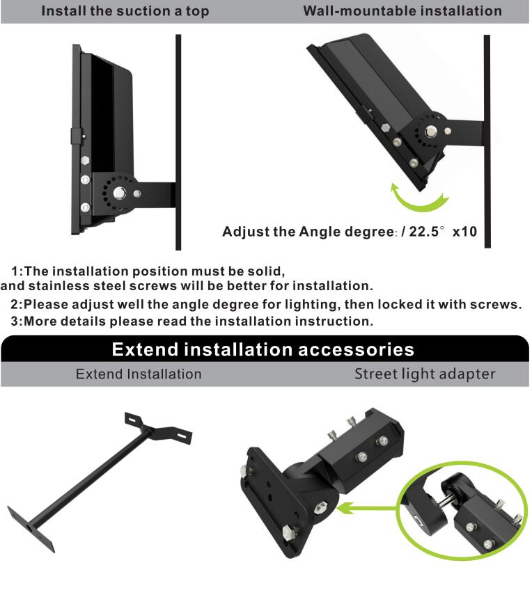 Europe Standard 150W Garden Light Outdoor LED Floodlight with Philips LED