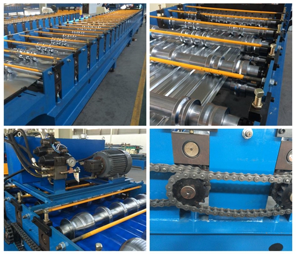 High Speed Auto Metal Sheet Floor Deck Making Machine