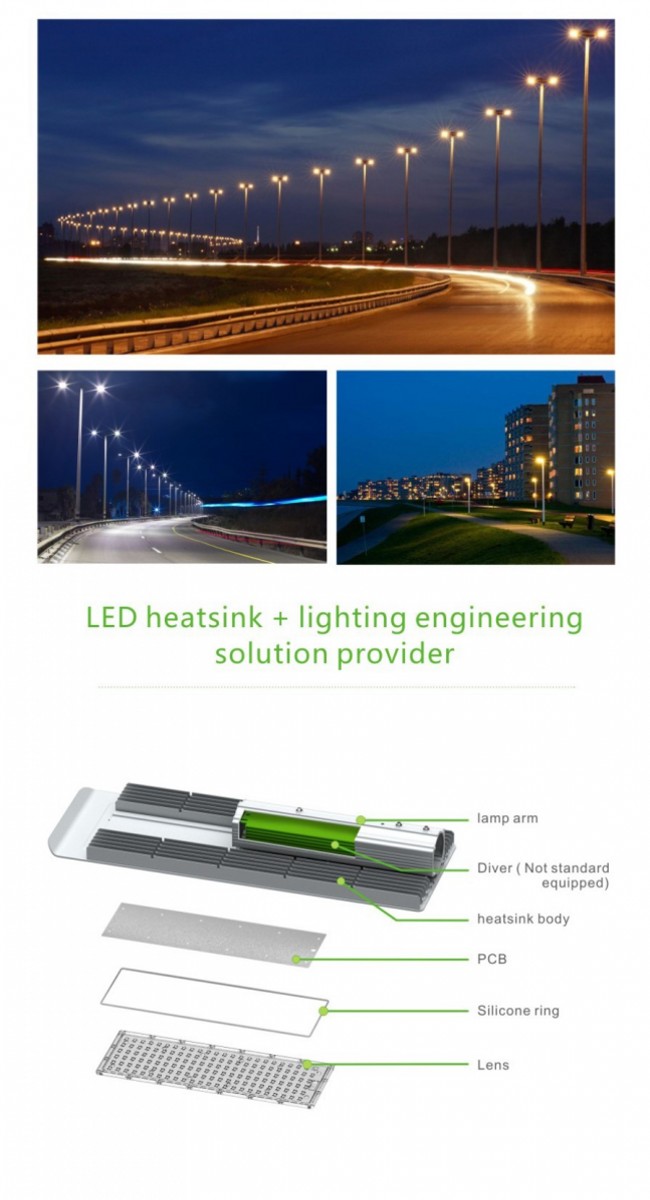 5-Year Warranty 10kv Surge Protection LED Street Lighting 150W Street LED Lighting