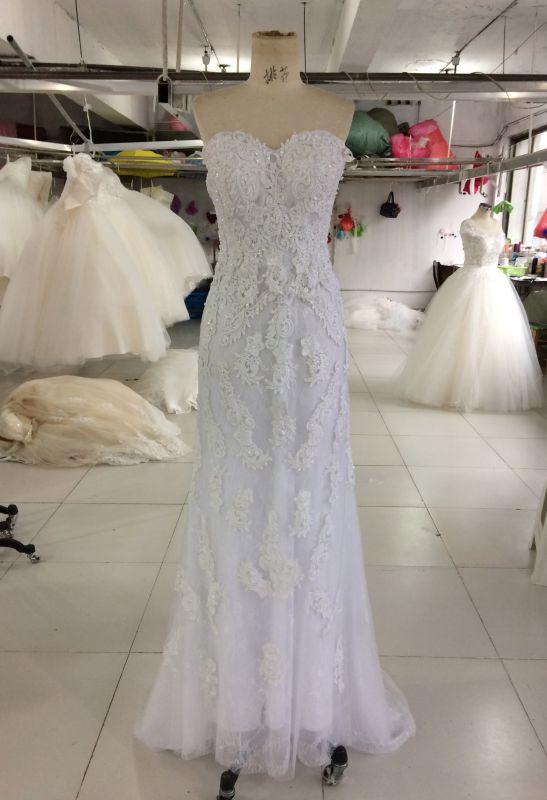 2017 Real Sample Bridal Gown Wedding Dress Factory