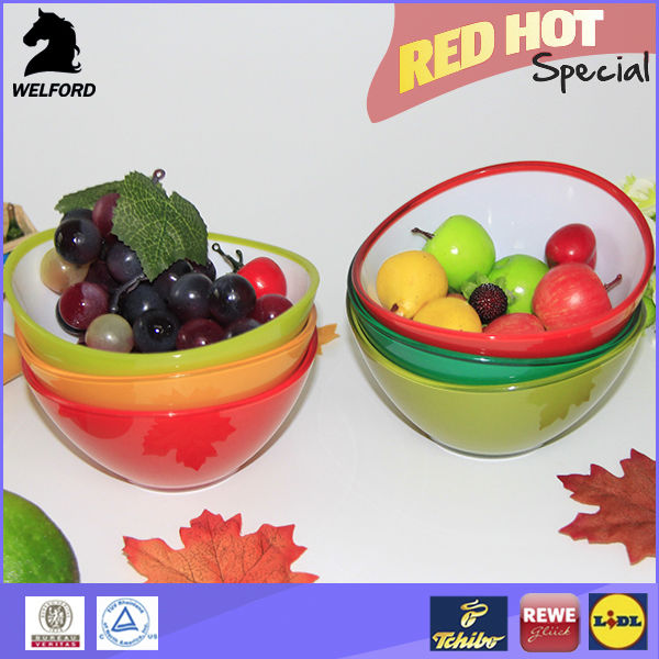 Two-Tone Plastic Salad Bowl