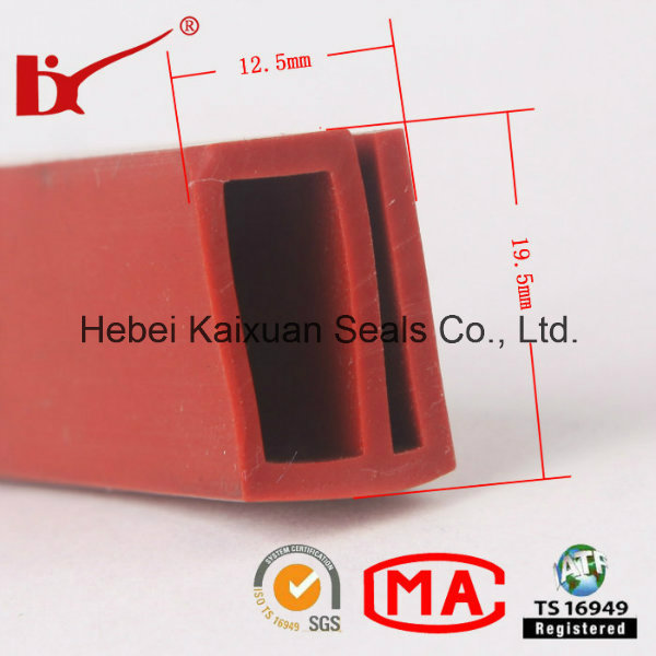 E Shape Extruded Silicone Gasket Silicone Seal Strip