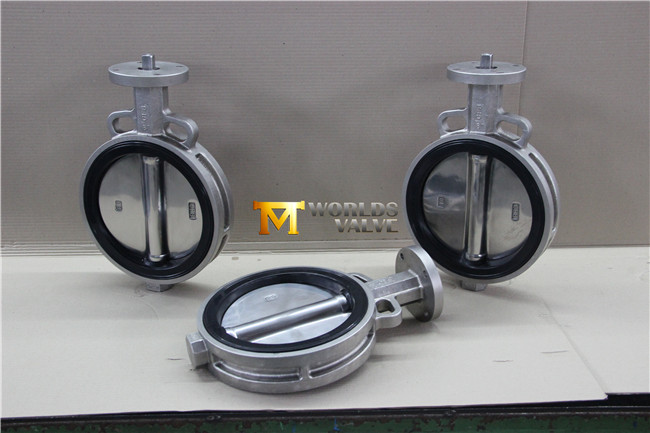 Bare Stem Stainless Steel Wafer Butterfly Valve with Polishing Disc (CBF02-TA01)