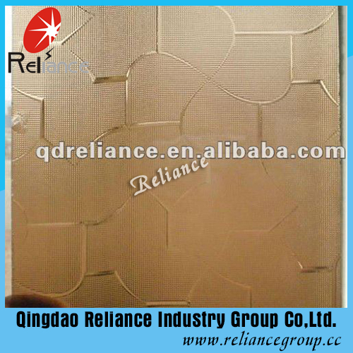 3-8mm Tinted Patterned Glass/Figured Glass