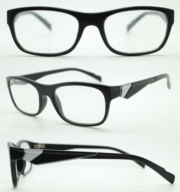 Latest Trendy Design Men's Reading Glasses with Metal Decoration (MRP21389)