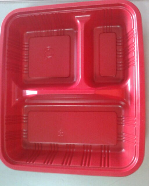 Red Plastic Service Plate (HL-157)