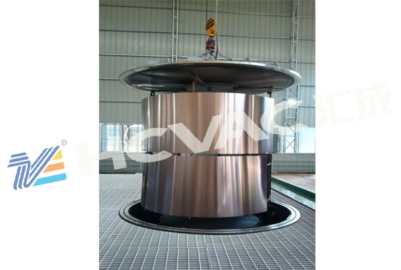 Horizontal Stainless Steel PVD Vacuum Titanium Coater, Vacuum Gold Coating Machine