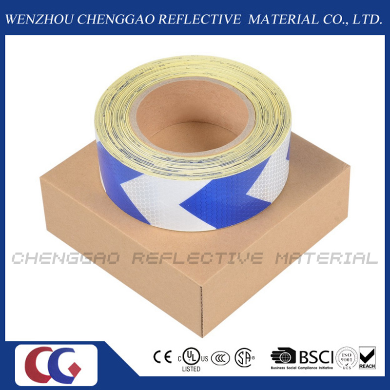 Industrial Reflective Arrow Design Hazard Warning Caution Sticker Rolls (C3500-AW)