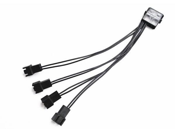 4pin IDE Molex to 3pin Cooling Cooler Fan Power Cable