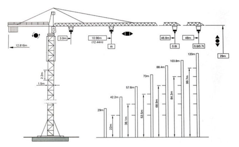 Construction Equipment Discount Tower Crane