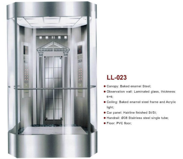 Sightseeing Elevators Capsule Lifts, Observation Elevator (LL-023)