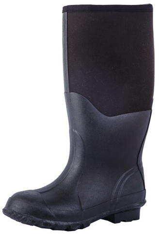 100% Natural Black Rubber Neoprene Muck Boots