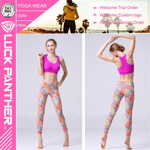 Wholesale Quick Dry Fitness Sublimated Secy Ladies Girl Yoga Pants Sports Leggings Tights