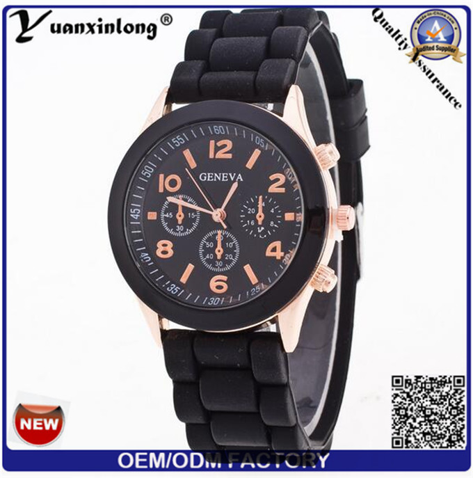 Yxl-343 Wholesales Custom Silicone Watch Good Quality Colorful Designs Quartz Fashion Geneva Wrist Watch