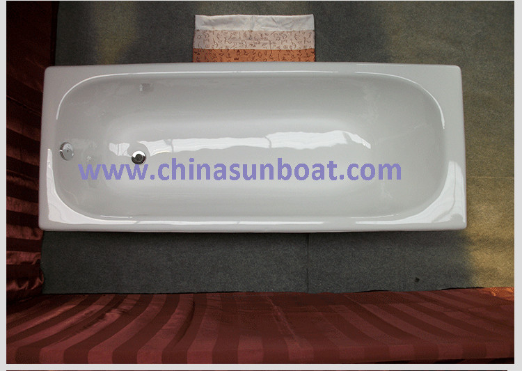 Sunboat Cast Iron Bathtub Single Bathtub Embedded Slip Deepened Enamel Bathtub