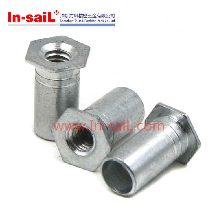 Carbon/Stainless Steel Hex Self Lock/Locking Nut, Self Clinching Flush Nut