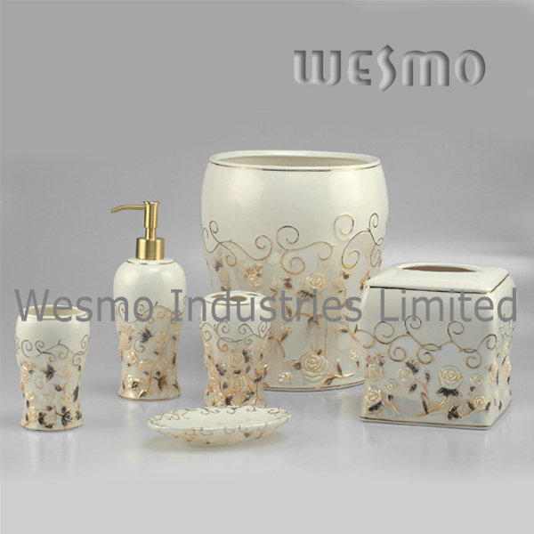 Golden Rose Porcelain Bathroom Accessory (WBC0451A)