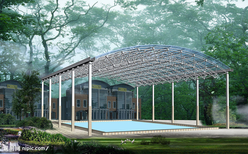 Long Span Easy Building Space Frame Swimming Pool Roof